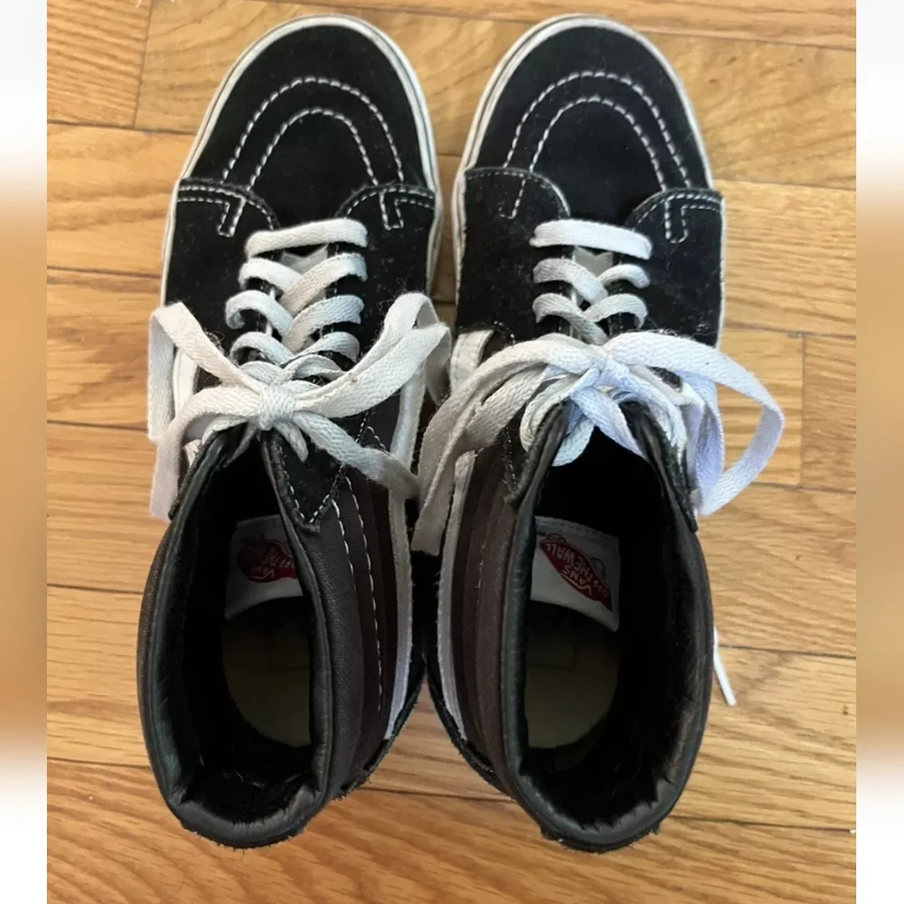 Vans Old School Off The Wall High-Top Skateboard Sneakers Black & White Sz 6